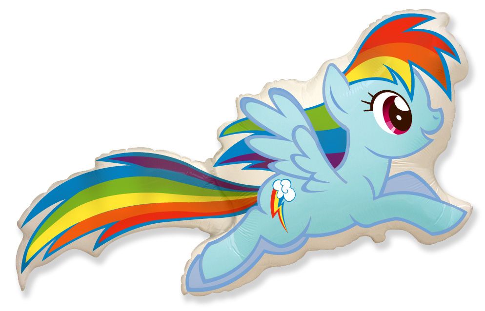 My Little Pony Rainbow Dash 40" Super Shape Foil Balloon