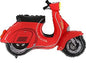 Vespa Scooter Red 38" Foil Balloon