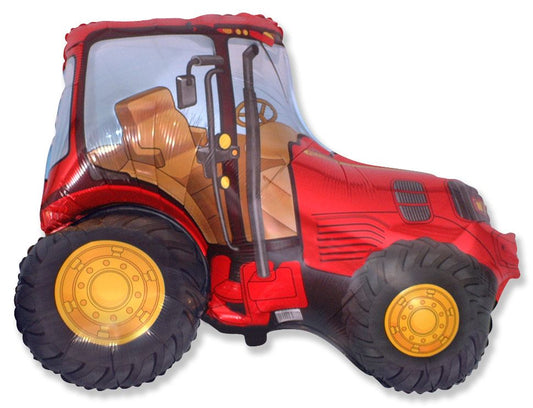 Tractor Red 37" Foil Balloon