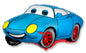 Racing Car Blue 32" Foil Balloon