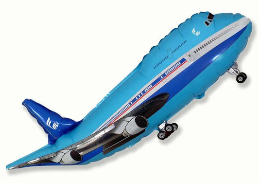 Plane Blue 39" Foil Balloon