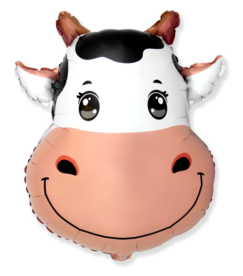 Cow Head 22" Foil Balloon