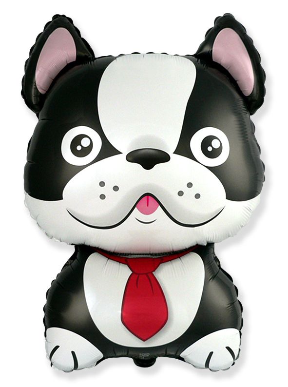 French Bulldog Black 28" Foil Balloon