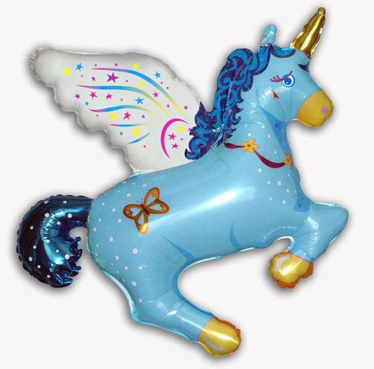 Magic Unicorn Blue  44" Foil Balloon