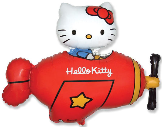 Hello Kitty Red Plane 36" Super Shape Foil Balloon