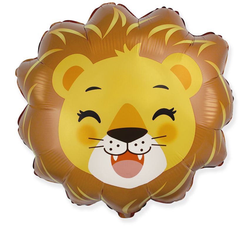 Lion Head 23" Super Shape Foil Balloon