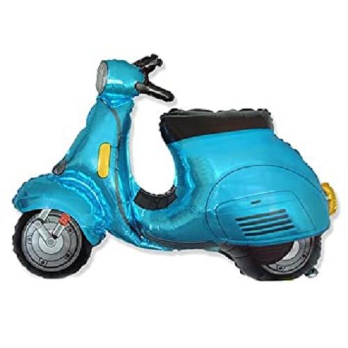 Vespa Scooter Blue 38" Foil Balloon