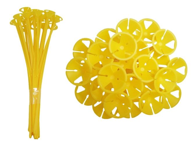 Child Friendly Balloon Sticks (Yellow)