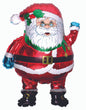 Santa Clause Glasses 40" Super Shape Foil Balloon