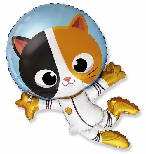 Cat Astronaut 38" Foil Balloon