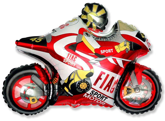 Motorbike Red 38" Foil Balloon