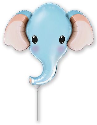 Elephant Head Blue Mini