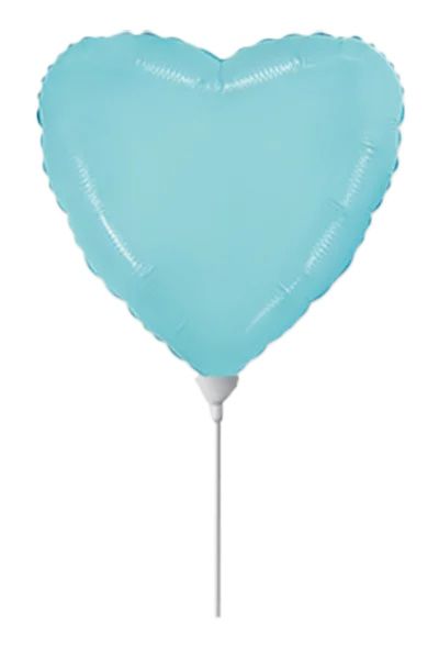 Solid Heart Pastel Blue Mini