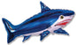 Strong Shark Blue 42" Foil Balloon