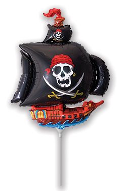 Pirate Ship Black Mini