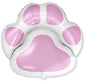 Footprint Baby Pink 30" Foil Balloon