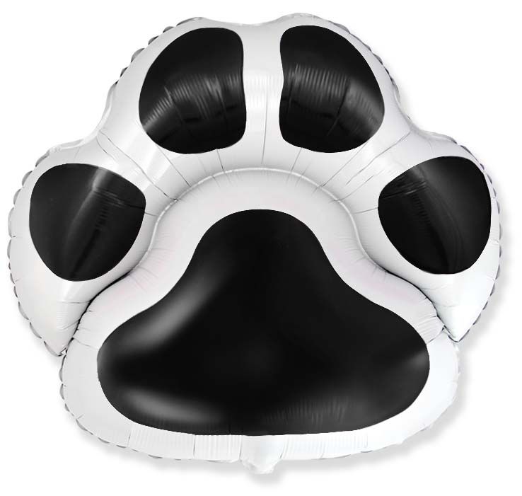 Footprint Black 30" Foil Balloon