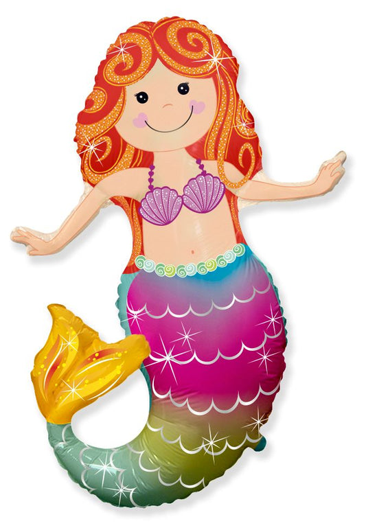 Happy Mermaid 32" Foil Balloon