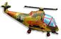 Helicopter Military 38" Foil Balloon