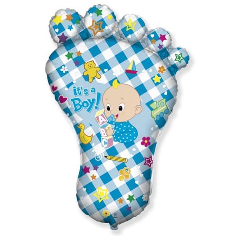 It's a Boy Foot 38" Super Shape Foil Balloon