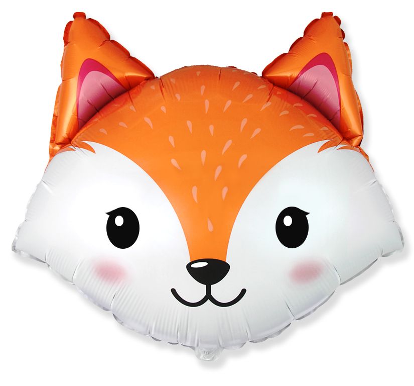 Fox Head 25" Super Shape Foil Balloon