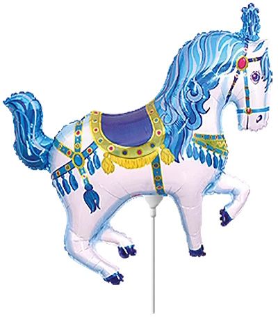 Horse Circus Blue Mini