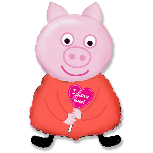 Piglet Body Pink 26" Foil Balloon