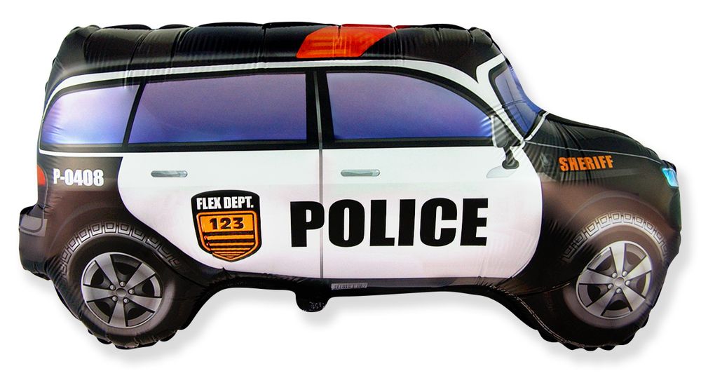 Police Car 33" Foil Balloon