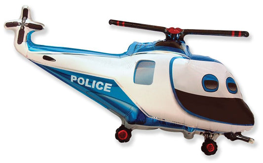 Police Helicopter 26" Foil Balloon