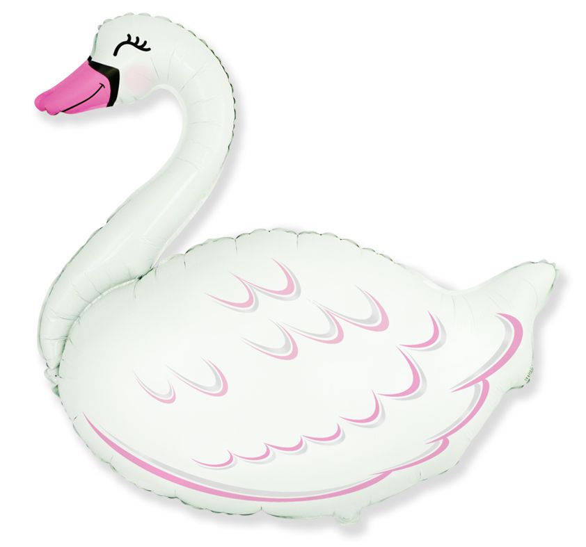 Swan 32" Super Shape Foil Balloon