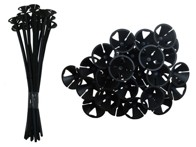 Child Friendly Balloon Sticks (Black)