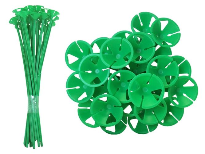 Child Friendly Balloon Sticks (Lime Green)