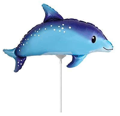 Cute Dolphin Blue Mini