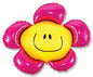 Smiling Flower Fuchsia 41" Foil Balloon