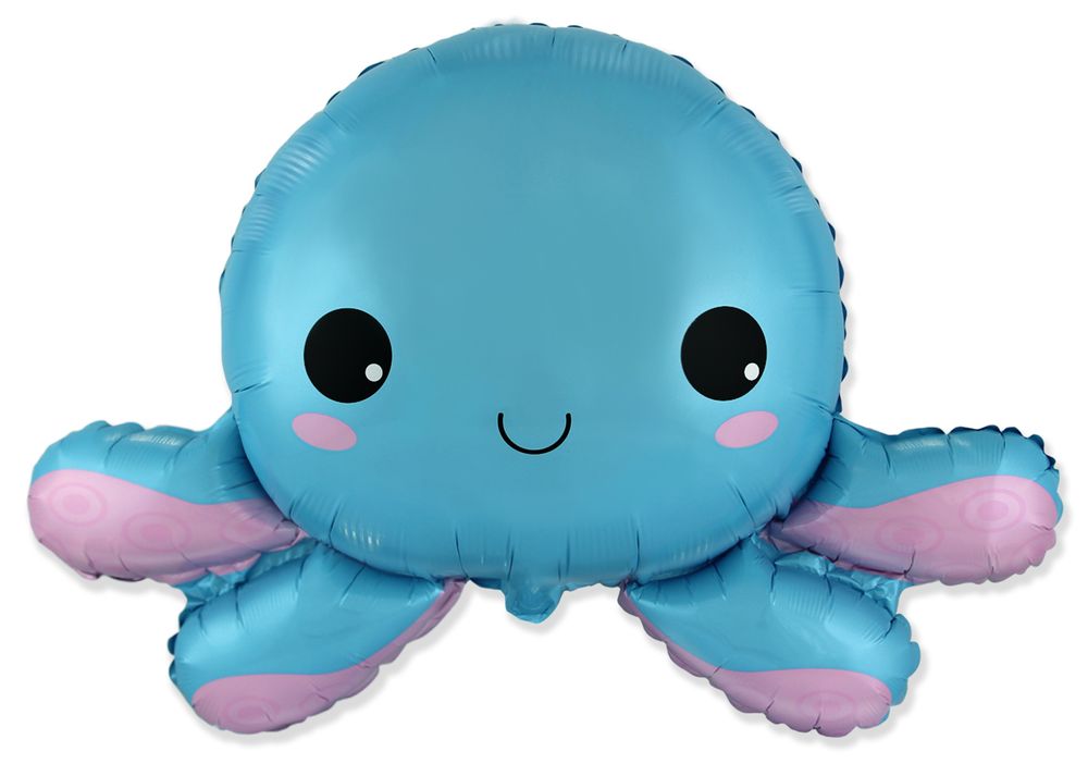 Happy Octopus 31" Super Shape Foil Balloon