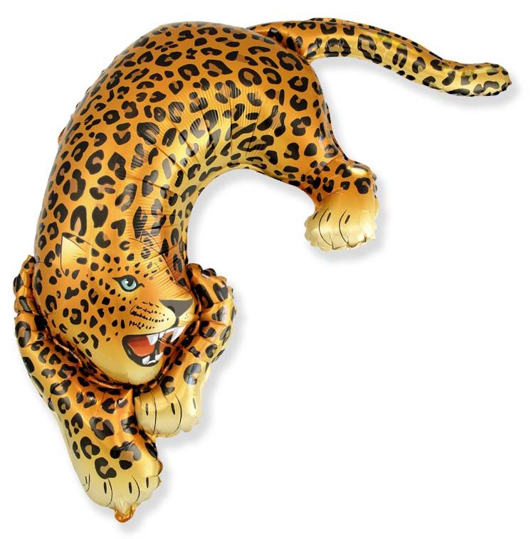 Savage Leopard 42" Super Shape Foil Balloon