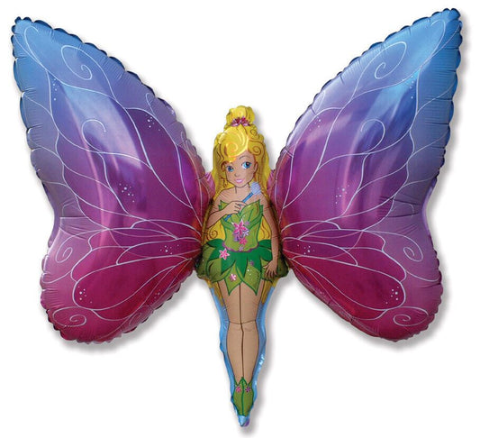 Lady Butterfly 38" Foil Balloon