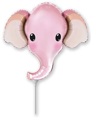 Elephant Head Pink Mini