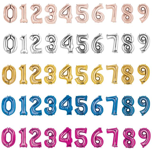 Giant Foil Numbers & Letters