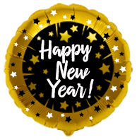 Happy New Year 18'' Round Foil Balloon