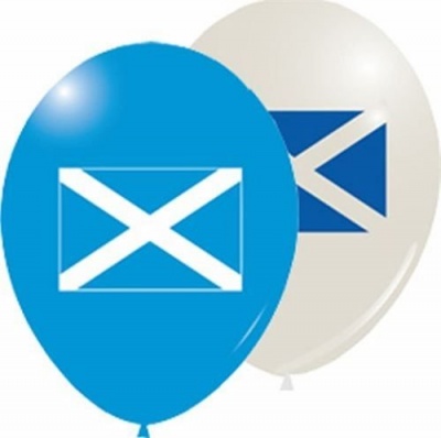 Printed Scottish Flag Balloons