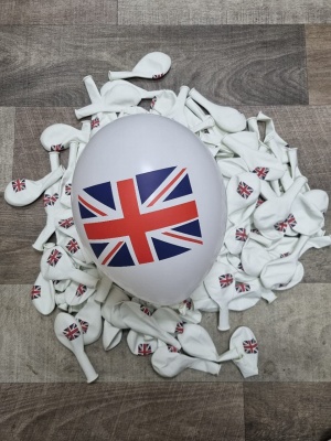 10 Jubille Union Jack Balloons