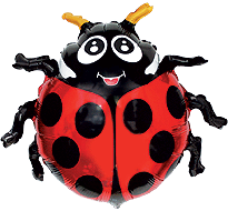 Ladybug 30'' Super Shape Foil Balloon