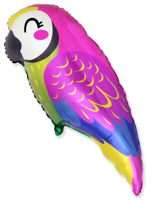 Tropical Parrot 35'' Super Shape Foil Balloon