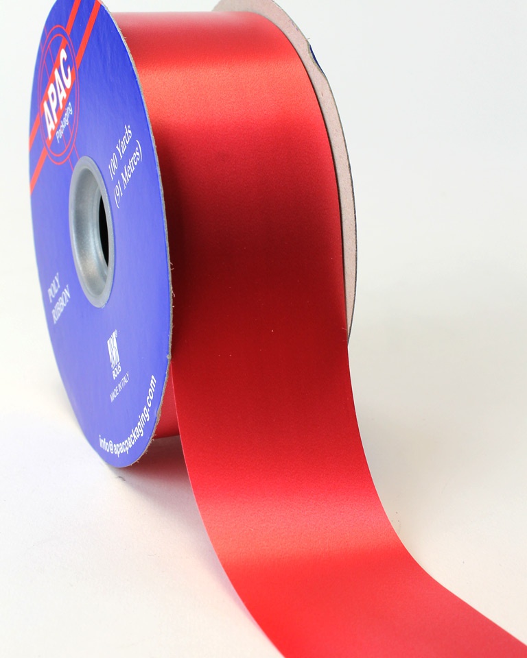 Poly Ribbon 2in - Red