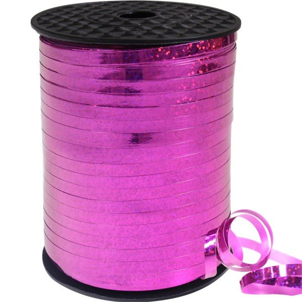 Holographic Ribbon 5mm - Pink