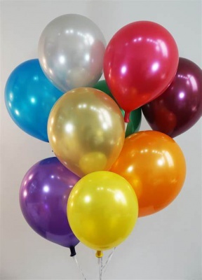 Metallic 12'' Latex Balloons