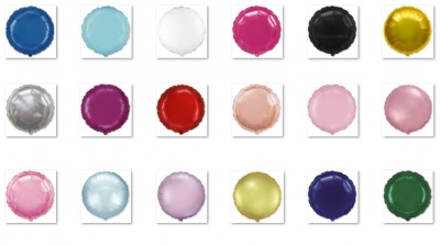 Solid Colour 18'' Round Foil Balloon